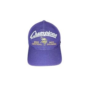 Vintage Minnesota Vikings Hat Snap Back Purple NFC Central Division Champions